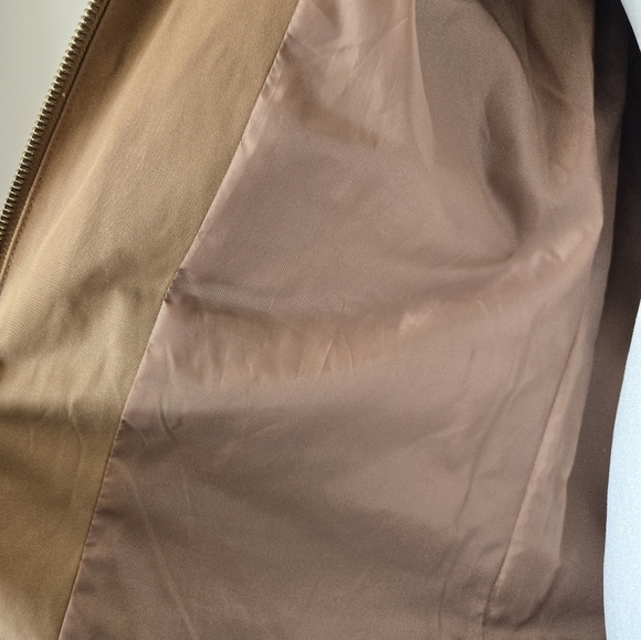 KARL LAGERGELD Tan Utility Jacket with Black Trim. Size Small - Picture 8 of 15